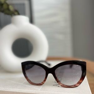 Women’s Balenciaga Black & Brown Tortoise Ombré Sunglasses